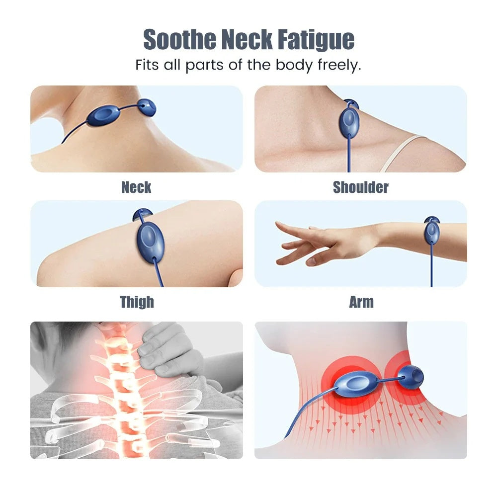 Smart Neck Massager Heating EMS Pulse Neck Massage Apparatus