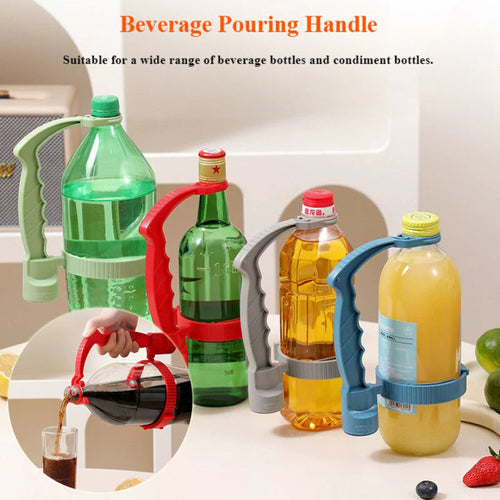 Beverage Bottle Handle Holder Adjustable Pouring Handle Organizer Multi-Use