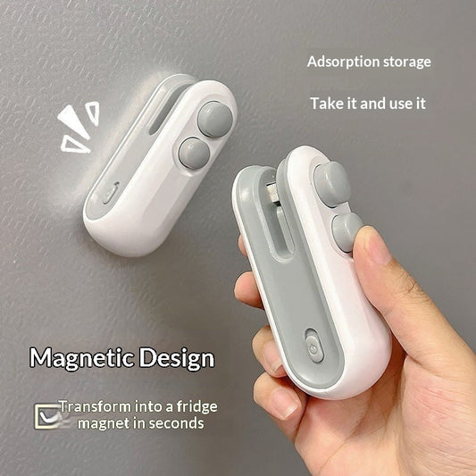 Mini 2 In 1 Sealer Heat Sealer Bag Opening Machine For Snacks