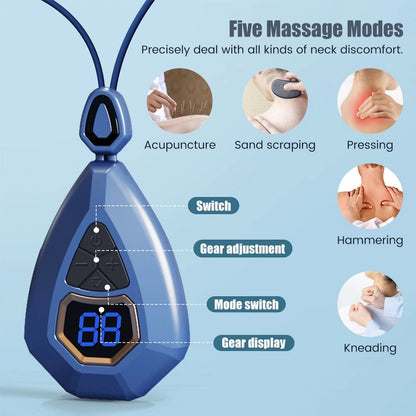 Smart Neck Massager Heating EMS Pulse Neck Massage Apparatus