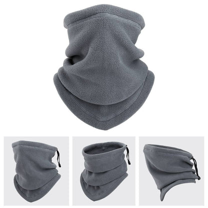Winter Windproof Scarves Fleece Tube Scarf Mask Soft Half Face Cover