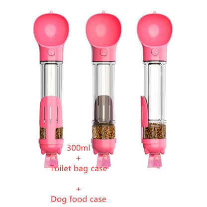 Portable Pet Outdoor Travel 3 In 1 Dog Water Bottle