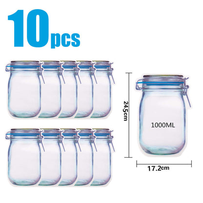 Reusable Snack Storage Bag Nut Biscuit Waterproof Sealed Food Storage Bag