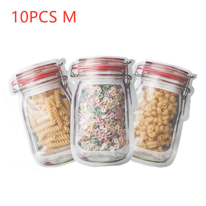 Reusable Snack Storage Bag Nut Biscuit Waterproof Sealed Food Storage Bag