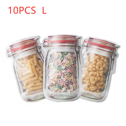 Reusable Snack Storage Bag Nut Biscuit Waterproof Sealed Food Storage Bag