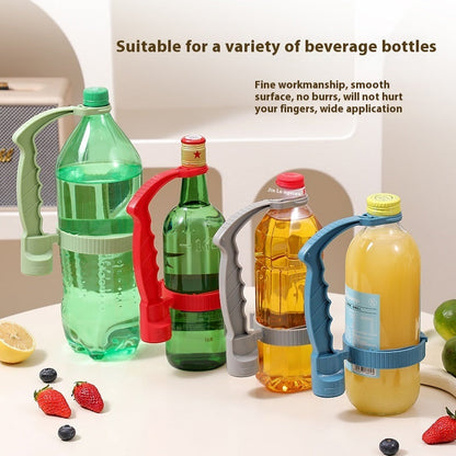 Beverage Bottle Handle Holder Adjustable Pouring Handle Organizer Multi-Use