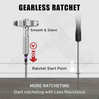 66-in-1 Ratchet Screwdriver Set with H4/H6.35 Bits
