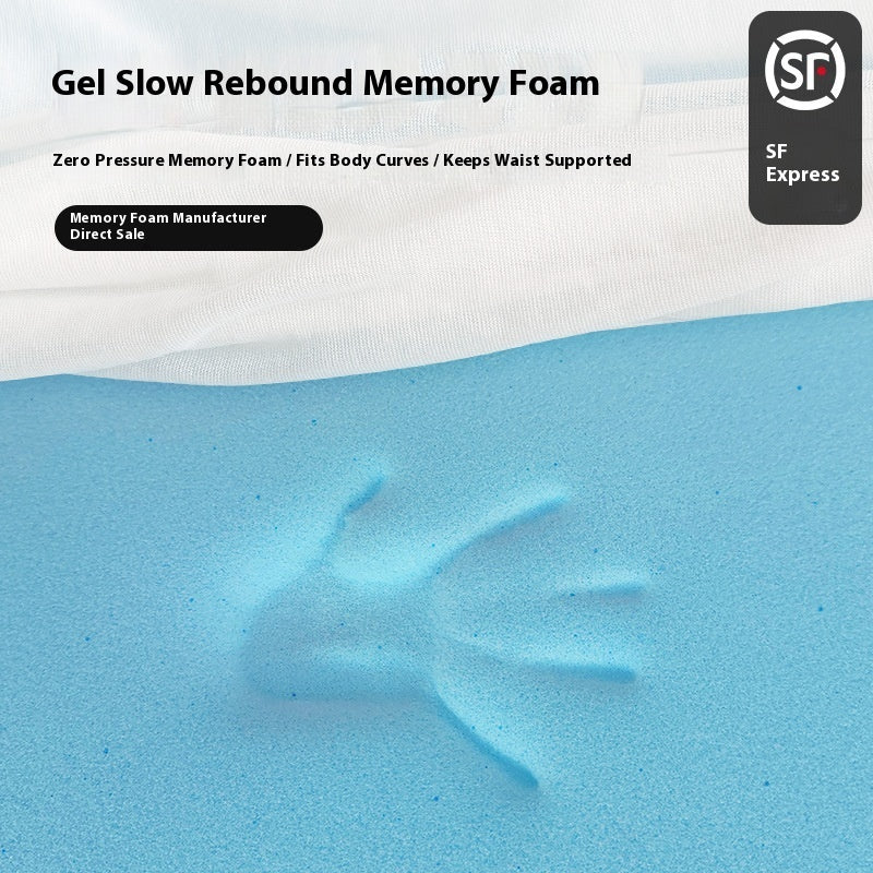 Gel Memory Cotton Mattress Thin Slow Rebound Tatami Mat