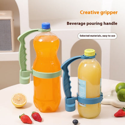 Beverage Bottle Handle Holder Adjustable Pouring Handle Organizer Multi-Use