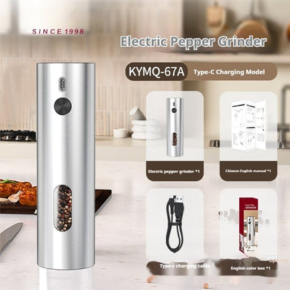 Rose Salt Grinder Electric Black Pepper Grinder