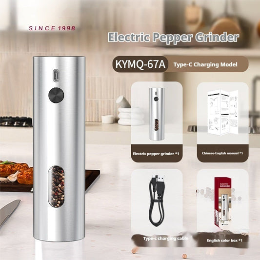 Rose Salt Grinder Electric Black Pepper Grinder