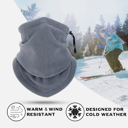 Winter Windproof Scarves Fleece Tube Scarf Mask Soft Half Face Cover