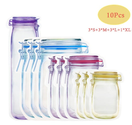 Reusable Snack Storage Bag Nut Biscuit Waterproof Sealed Food Storage Bag