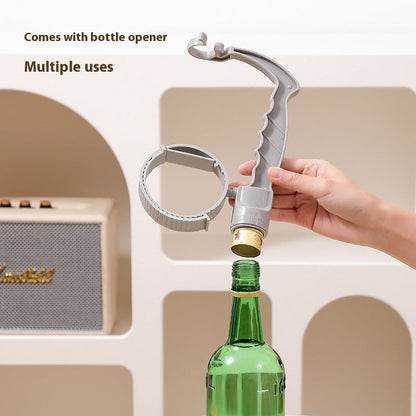 Beverage Bottle Handle Holder Adjustable Pouring Handle Organizer Multi-Use