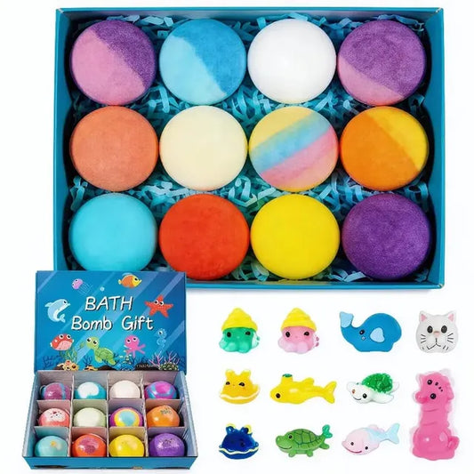 Natural Bath Bombs for Kids with Mega Bubbles & Surprise Inside 🥚
