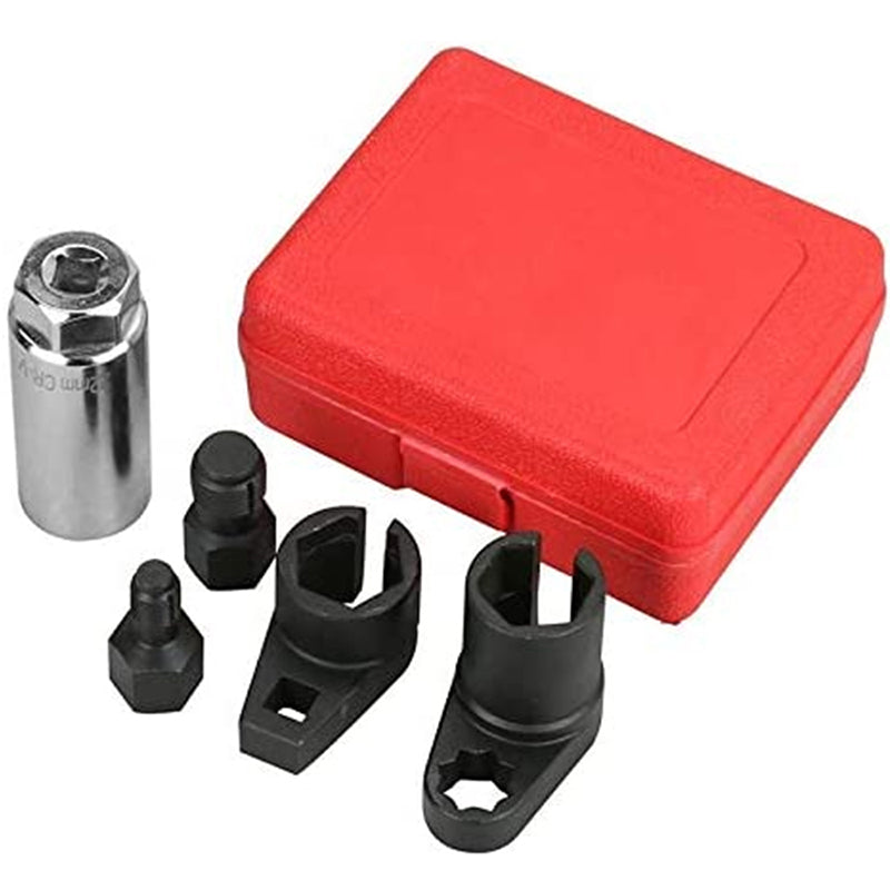 🔧Automotive O2 Sensor Offset Socket & Thread Chaser 5 PCS Set